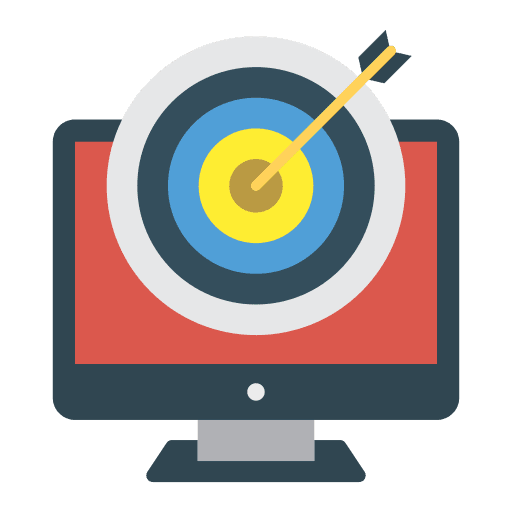 Target monitor electronics screen icon