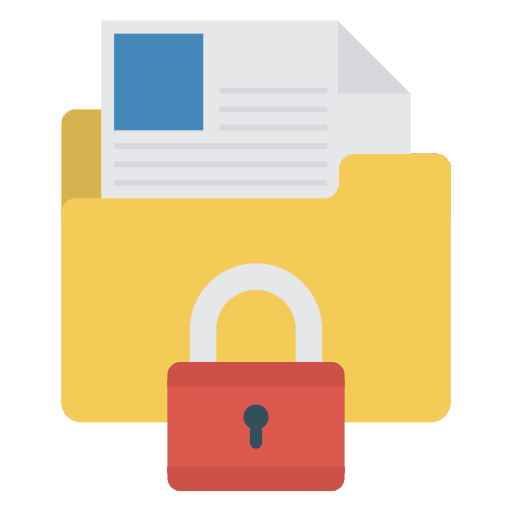 Lock folder encryption data icon