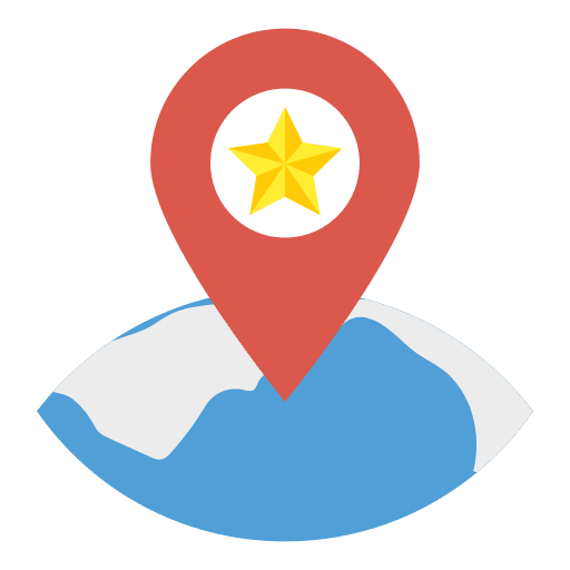 Map maps and location globe pointer icon