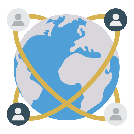 Network network planet earth icon