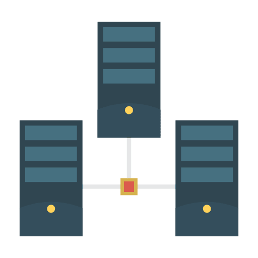 Network storage music and multimedia multimedia icon