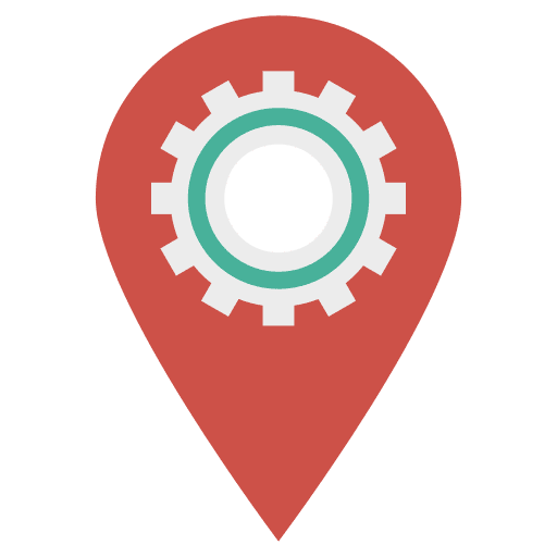 Pin pointer position location pin icon