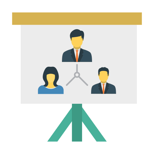 Presentation scheme presentation business icon