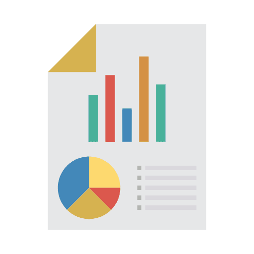 Report file analytics business and finance icon