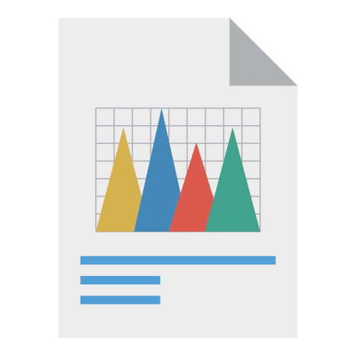 Report file files and folders pie chart icon