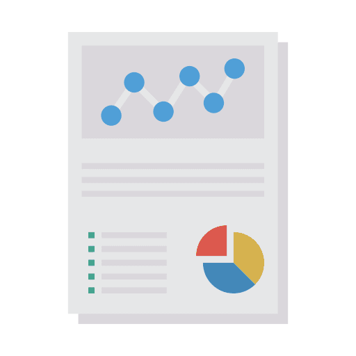 Report report business and finance pie chart icon