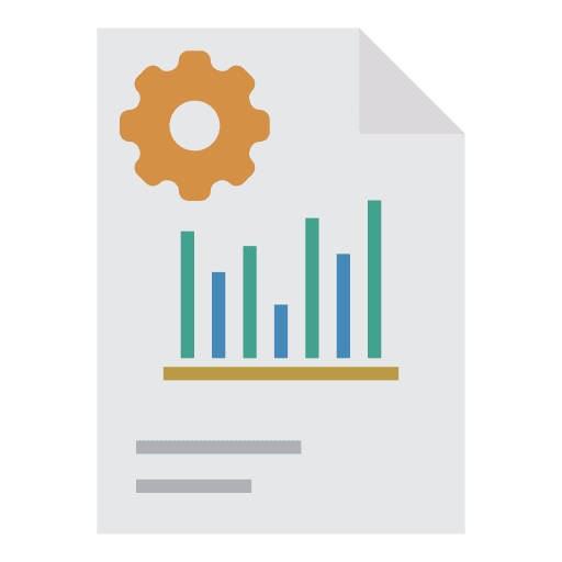 Report verification business report icon