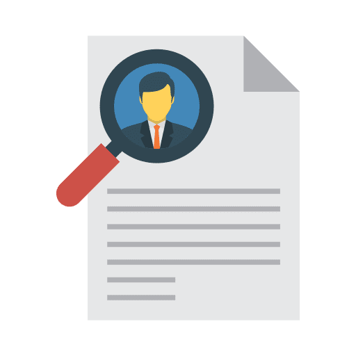 Resume curriculum vitae professions and jobs portfolio icon