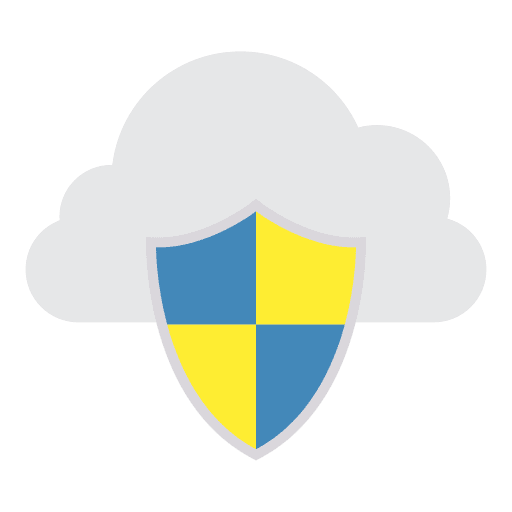 Shield shield storage cloud computing icon