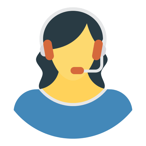 Support microphone headphones technology icon