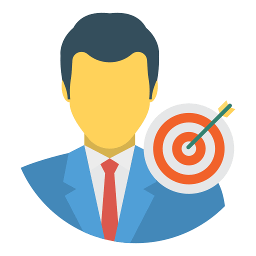 Target segmentation targeting targets icon