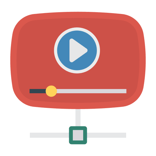 Video movie multimedia networking icon