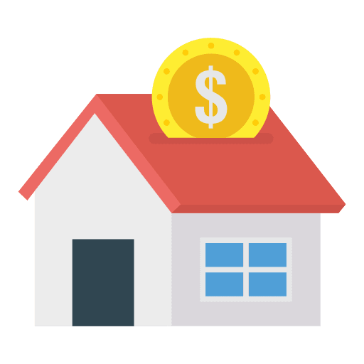 Building coins coin commerce icon