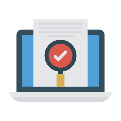 Check search document checked icon