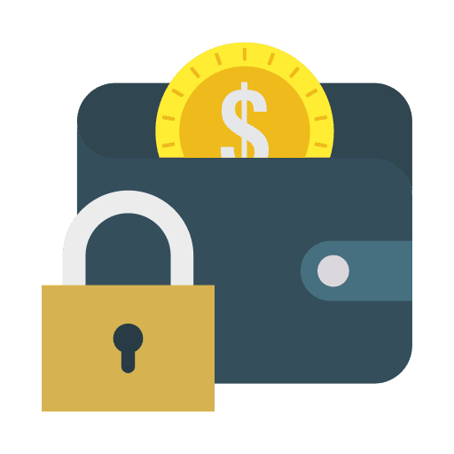 Wallet billfold wallet card icon