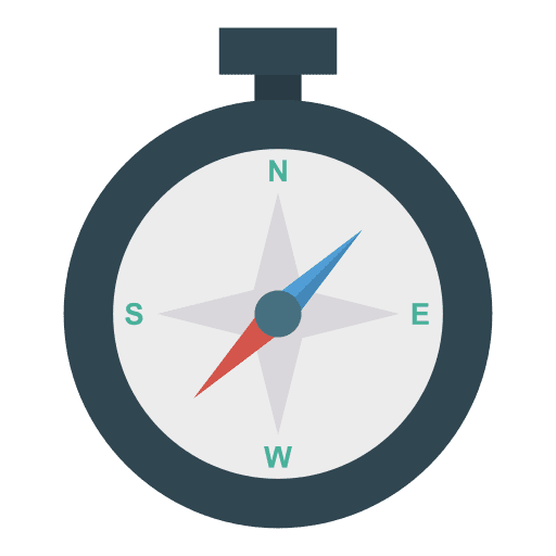 Compass orientation gps technology icon