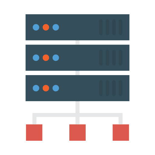 Database storage database networking icon
