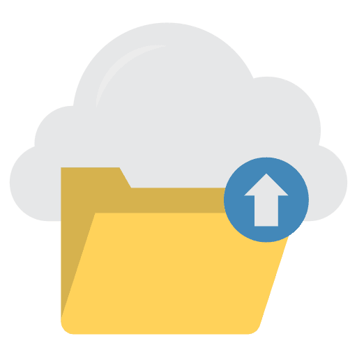 Directory folder cloud data document icon
