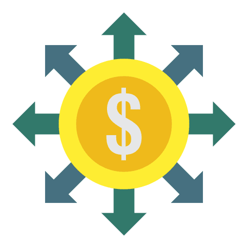 Dollar finances commerce transfer icon