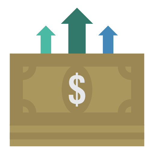 Dollar plant economy cash icon