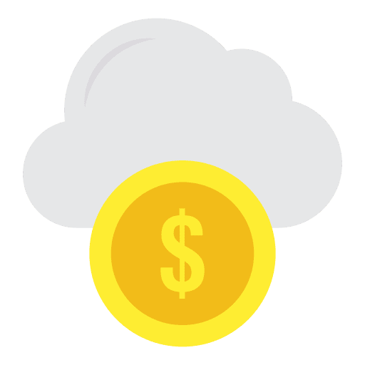Dollar cloud storage cloud cloud computing icon