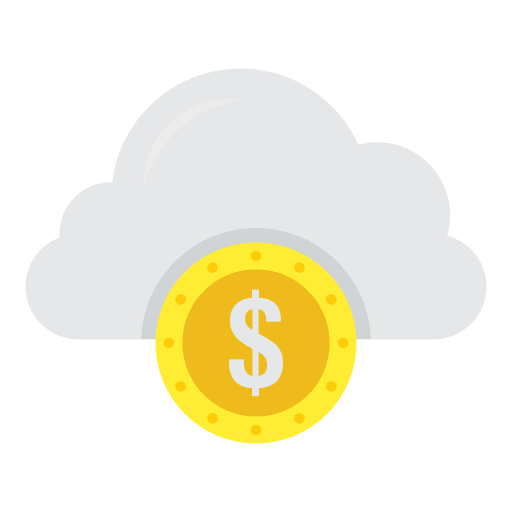 Dollar dollar symbol business data storage icon