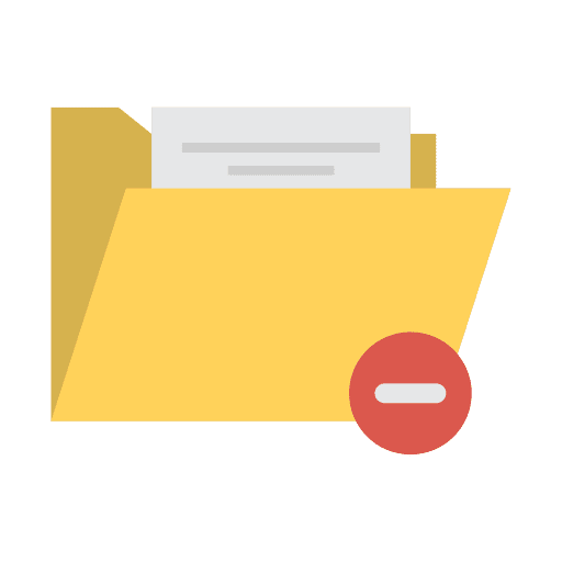 Folder folder prohibition storage icon