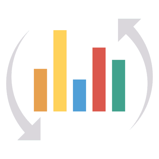 Graph arrow graph stats icon