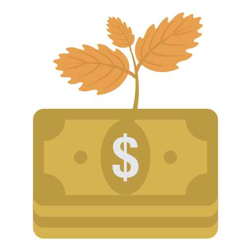 Growth currency growth business and finance icon