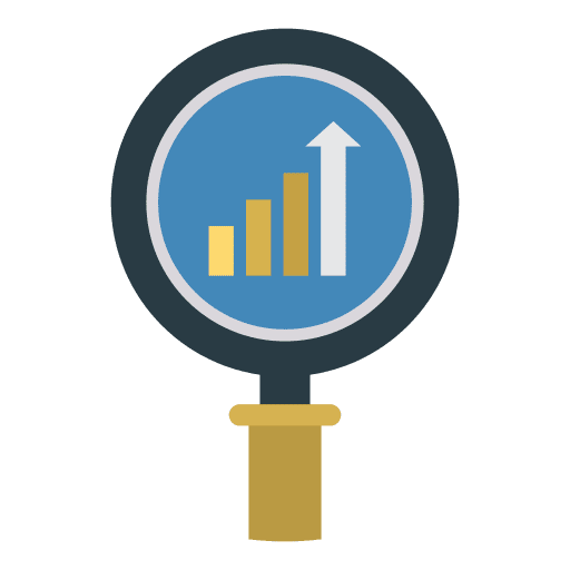 Growth stats analytics growth icon
