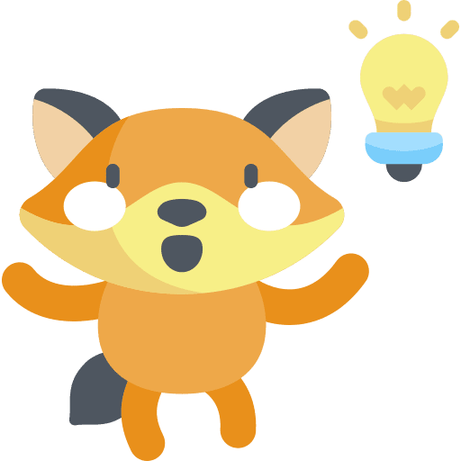 Idea fox idea graphic designer icon