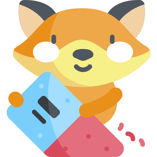 Eraser fox eraser art and design icon