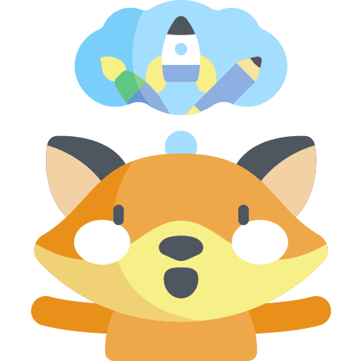 Creativity art and design graphic tools fox icon