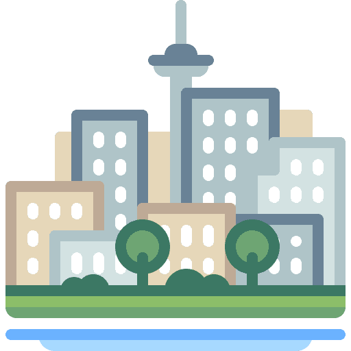 Cityscape buildings scenery cityscape icon