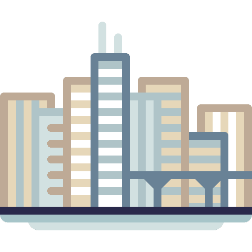 Cityscape urban architecture town icon