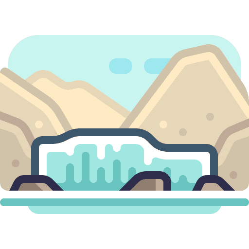 Glacier scenery glacier nature icon
