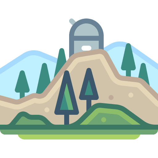 Observatory outdoors nature mountain icon