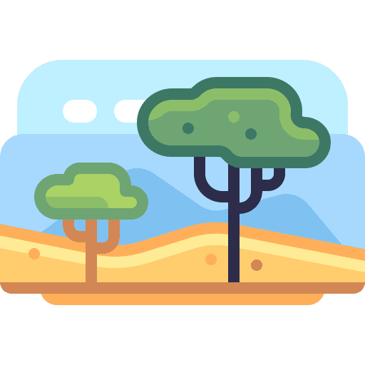 Savannah landscape nature outdoors icon