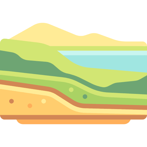 Steppe nature landscape scenery icon