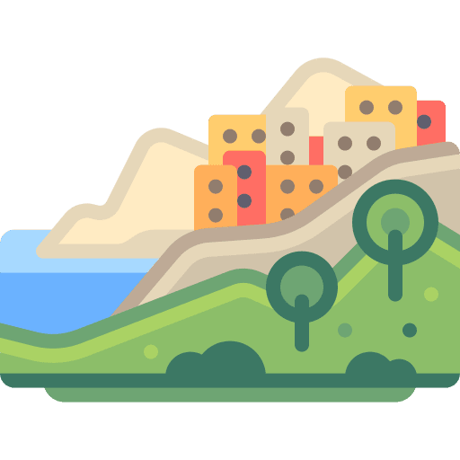 Village village nature landscape icon