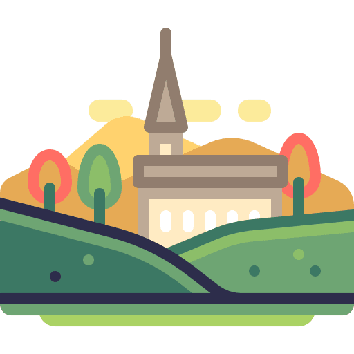 Church religion christian outdoors icon