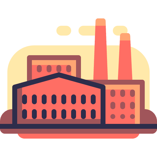 Factory industrial scenery industry icon
