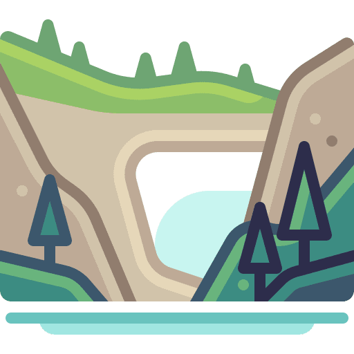 Natural bridge landscape natural bridge outdoors icon