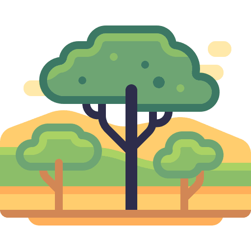 Savannah nature scenery savannah icon