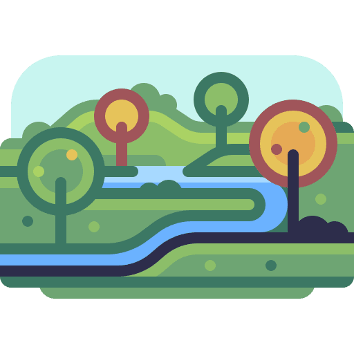 River landscape outdoors river icon