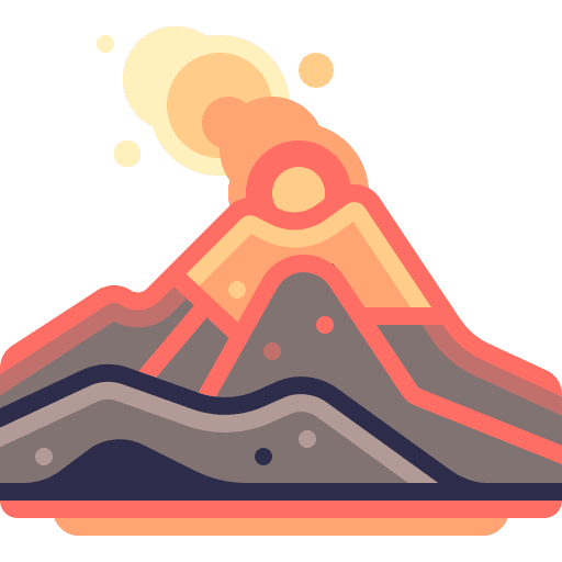 Volcano landscape volcano outdoors icon