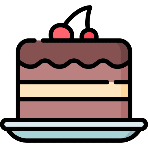 Chocolate cake chocolate cake chocolate bakery icon