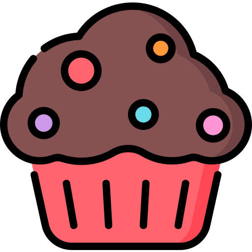 Cup cake muffin dessert sweet icon