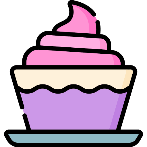 Cup cake sweet food cup cake icon