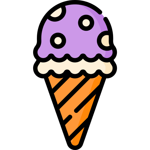 Ice cream sweet food and restaurant ice cream icon